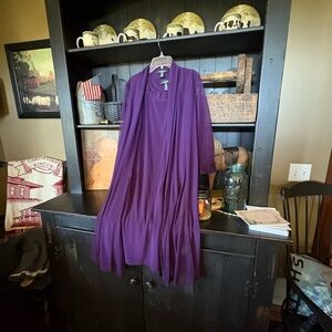 R&M Richards Deep Purple Lace Dress